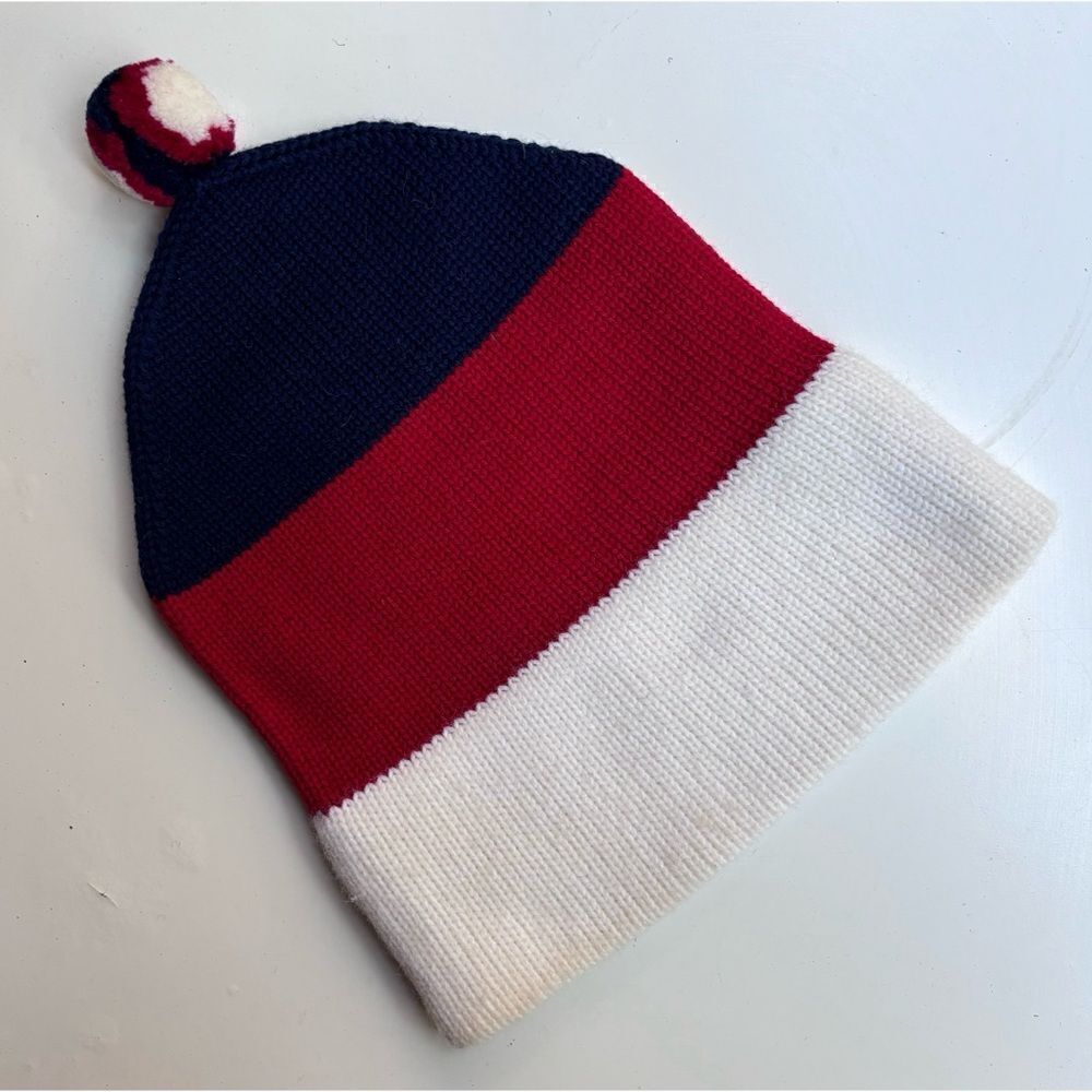 Vintage 1970’s Uli Hat All Wool  Beanie Pom Made in Austria / Unisex